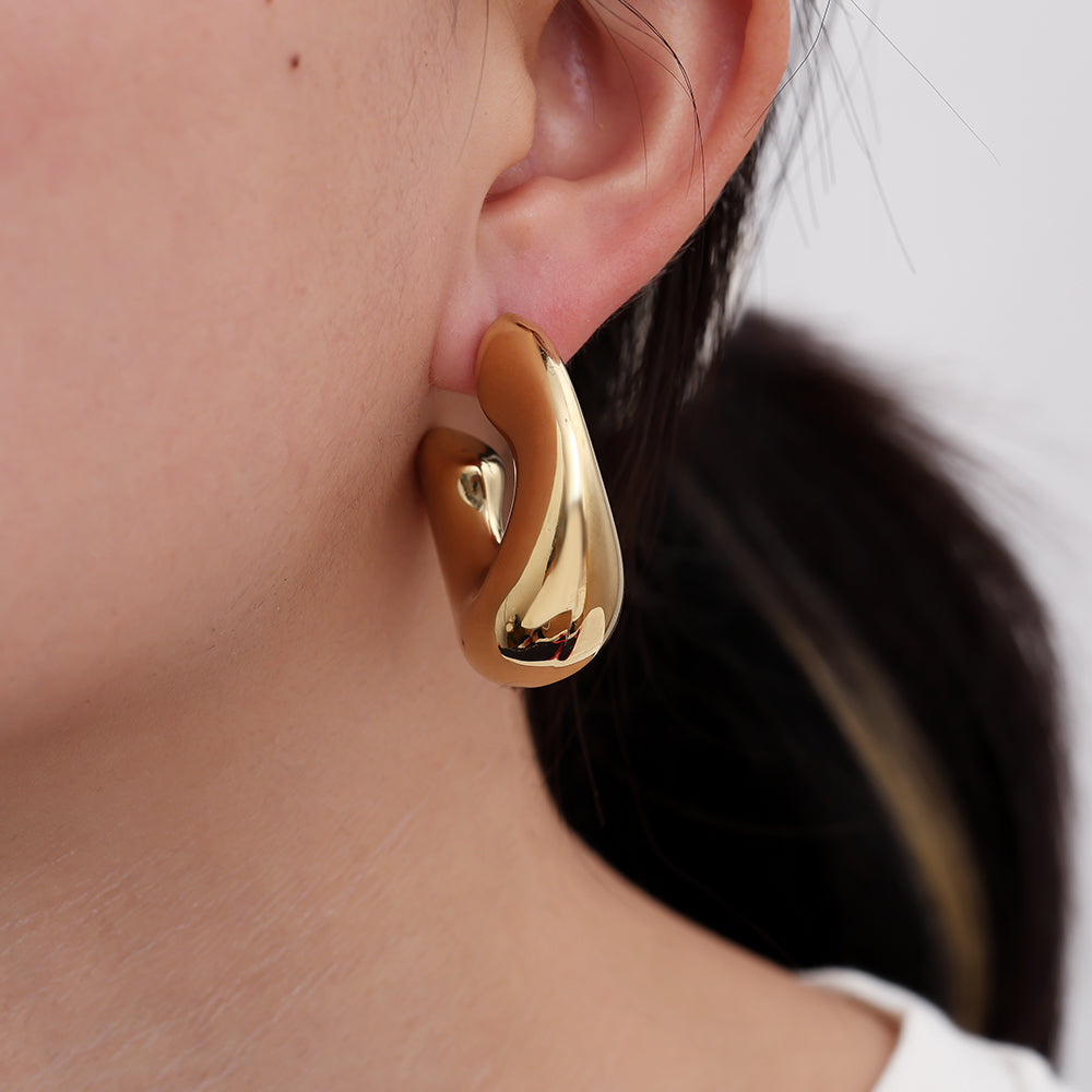 Elegante Chunky Creolen – Gold
