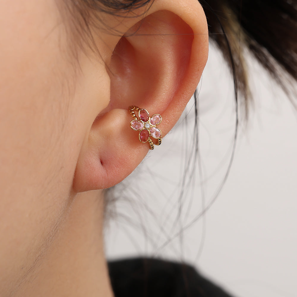 Flower Ear-Cuff