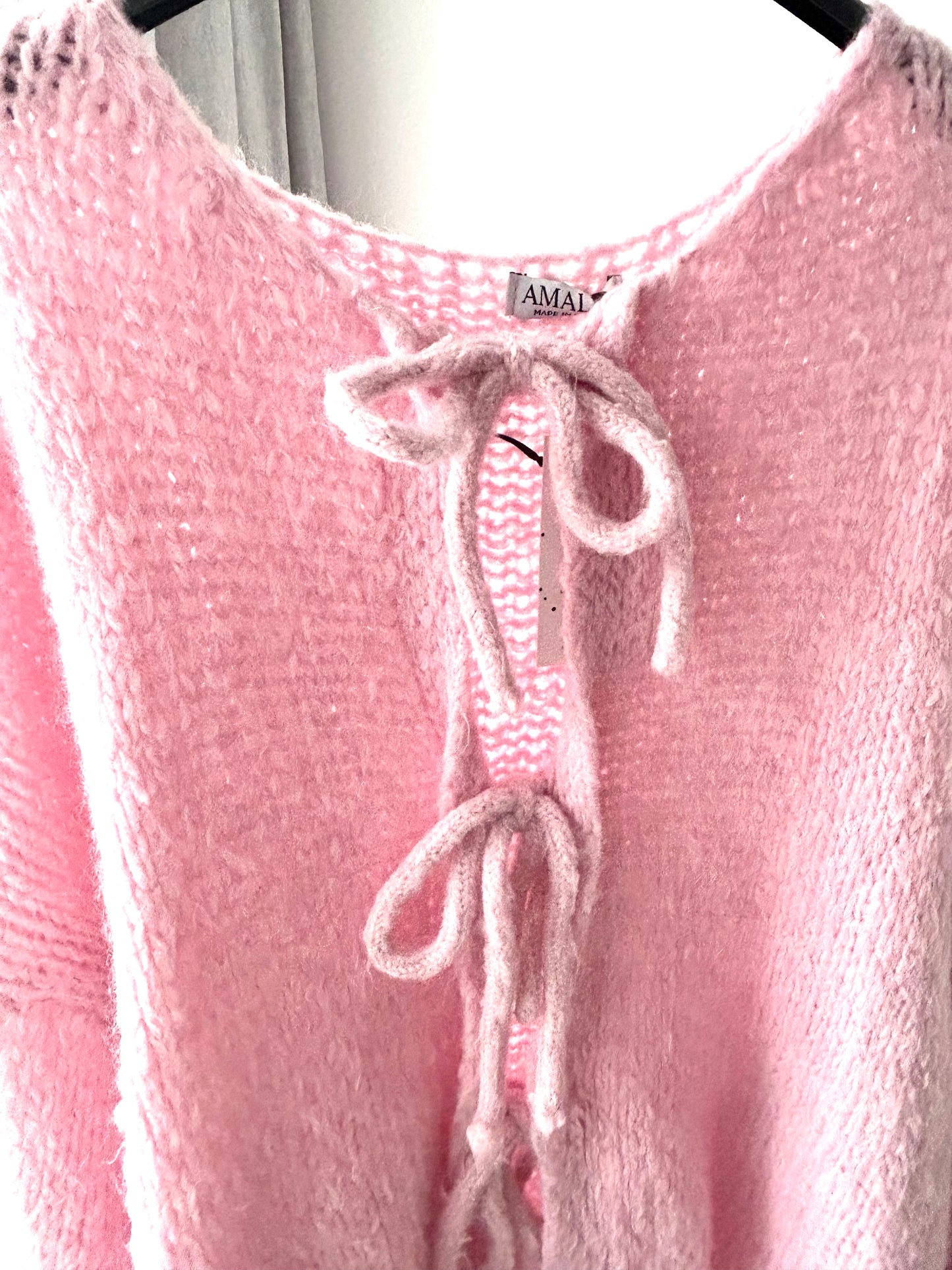 Schleifi Strickjacke Rosa 🎀