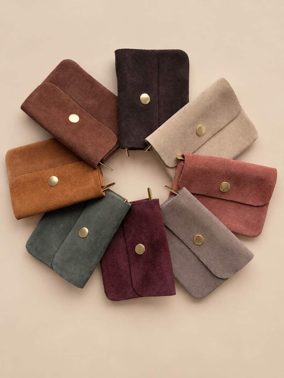 Mini Wildleder Portmonee