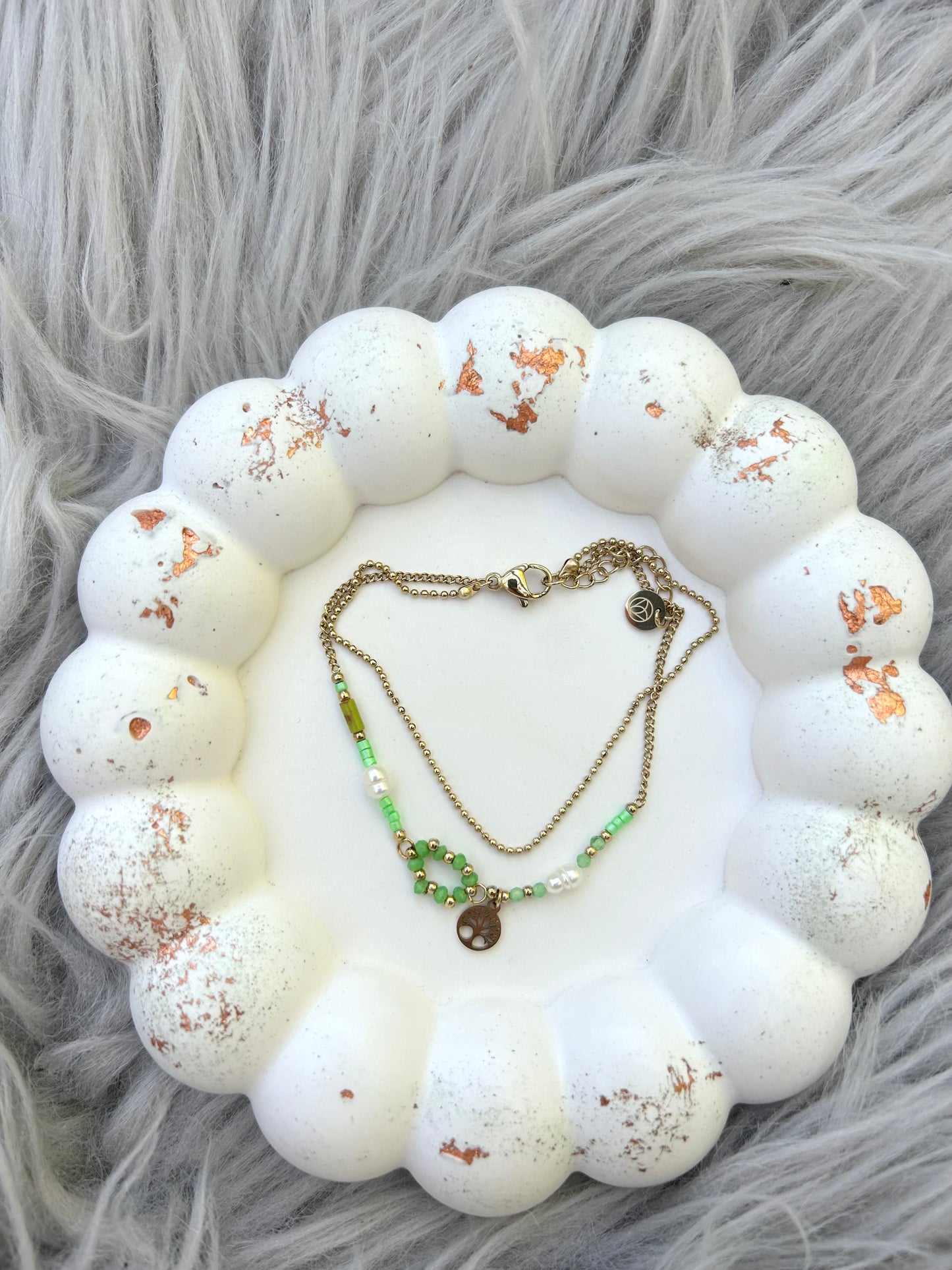 Lebensbaum Armband Gold