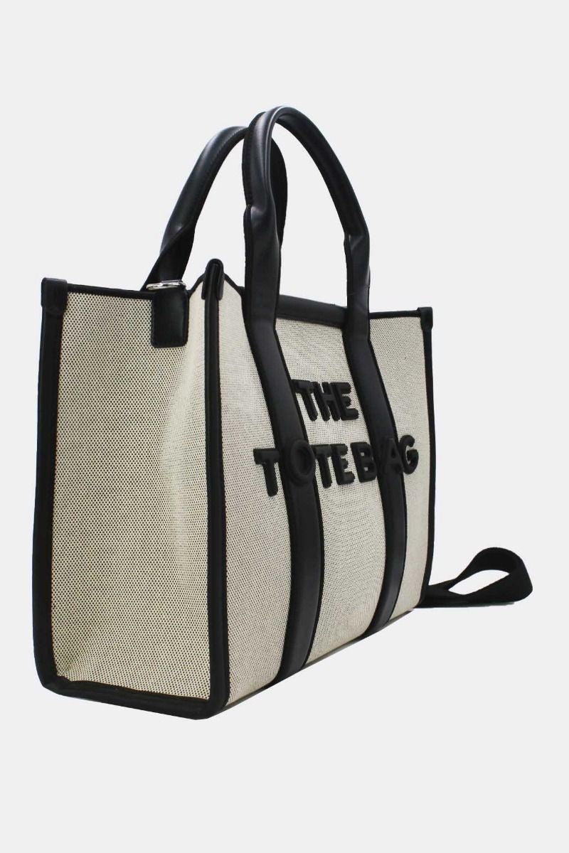 Tote Bag Elena Beige/Schwarz