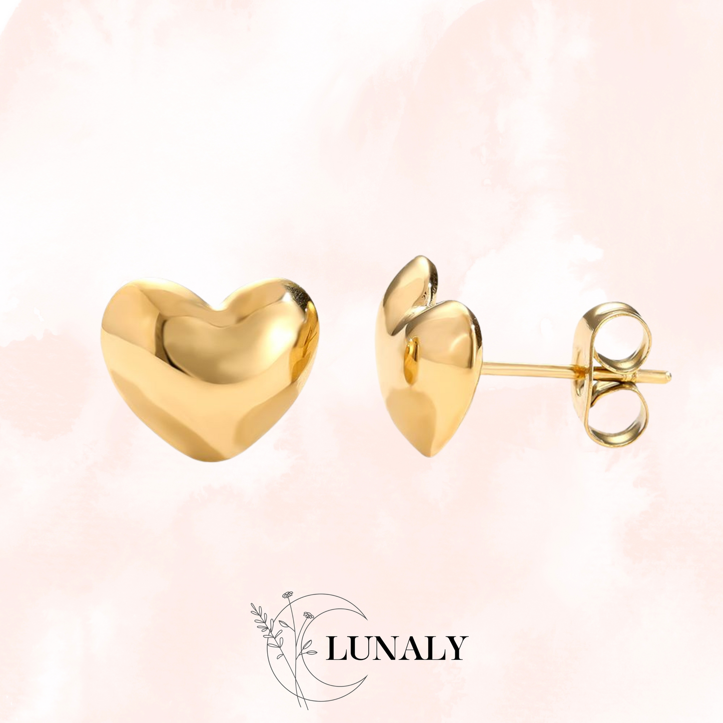 Love Ohrringe 10mm | Gold