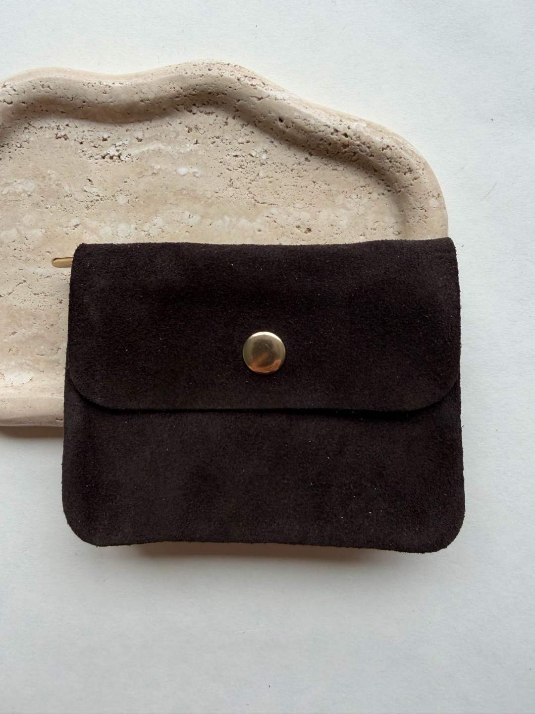 Mini Wildleder Portmonee