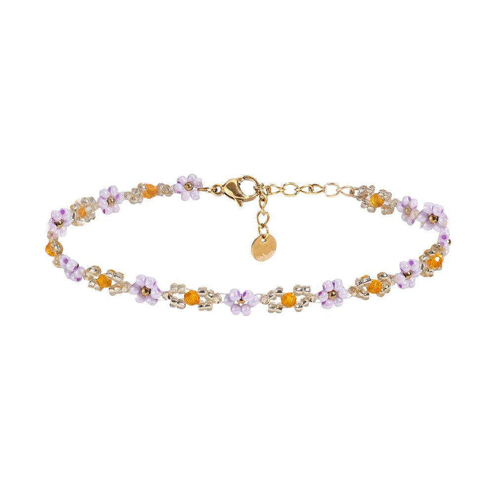 Lilac Flower Fußkette