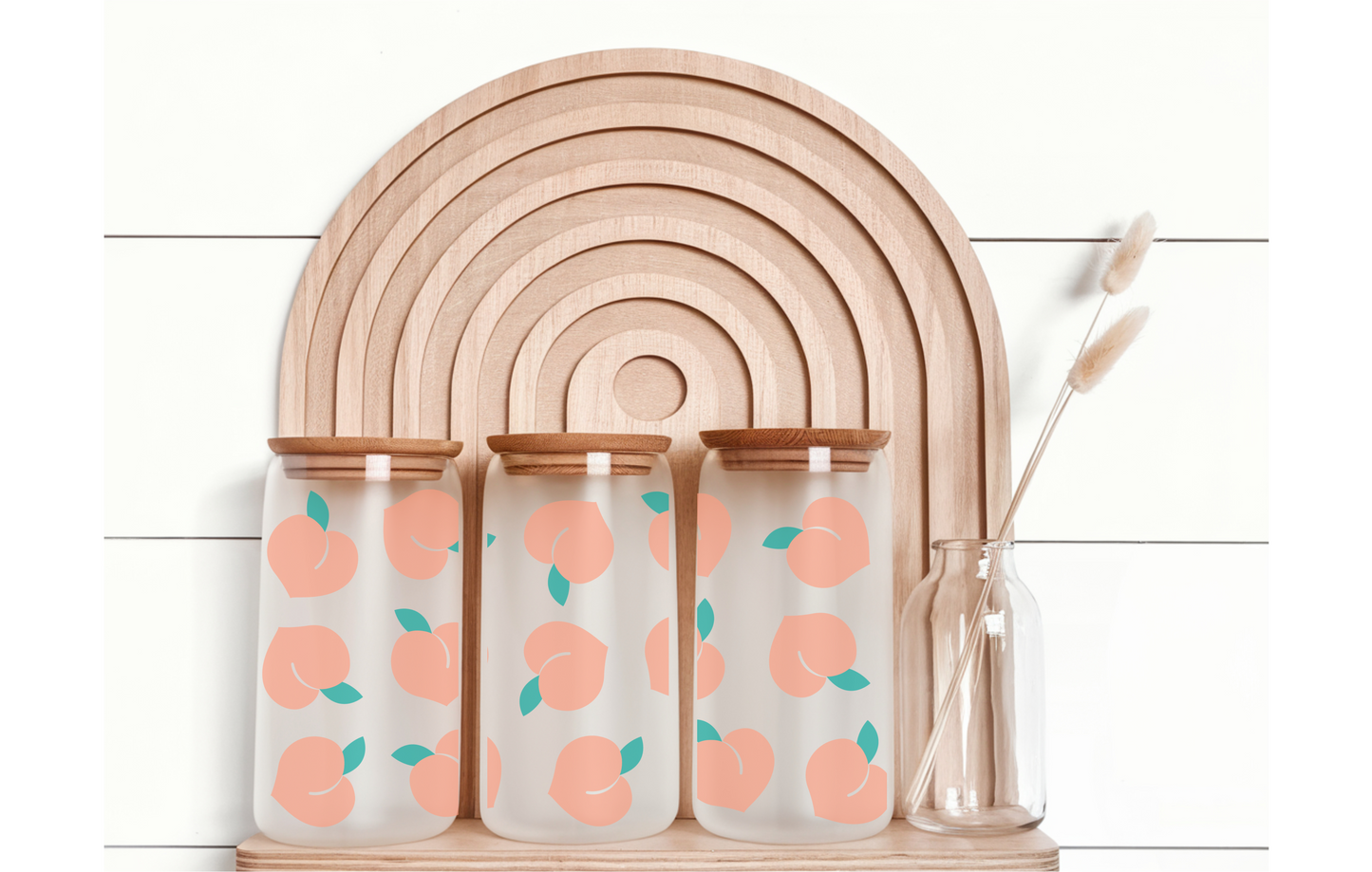 Peach Lover Bambusglas
