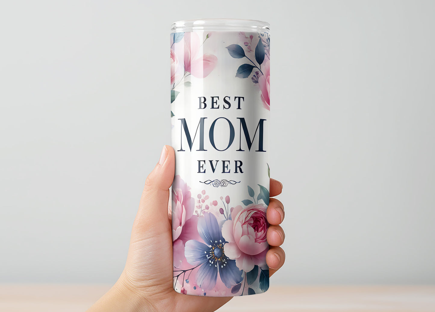 Best Mom Flowers Thermobecher