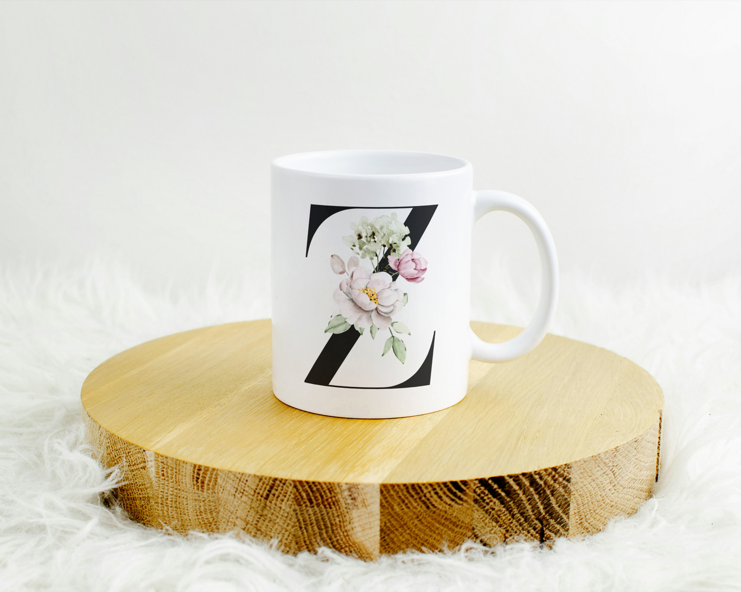 Flower Letter Tasse