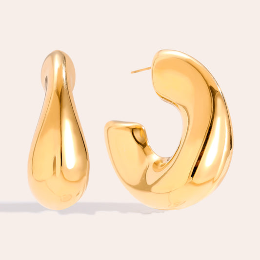 Elegante Chunky Creolen – Gold