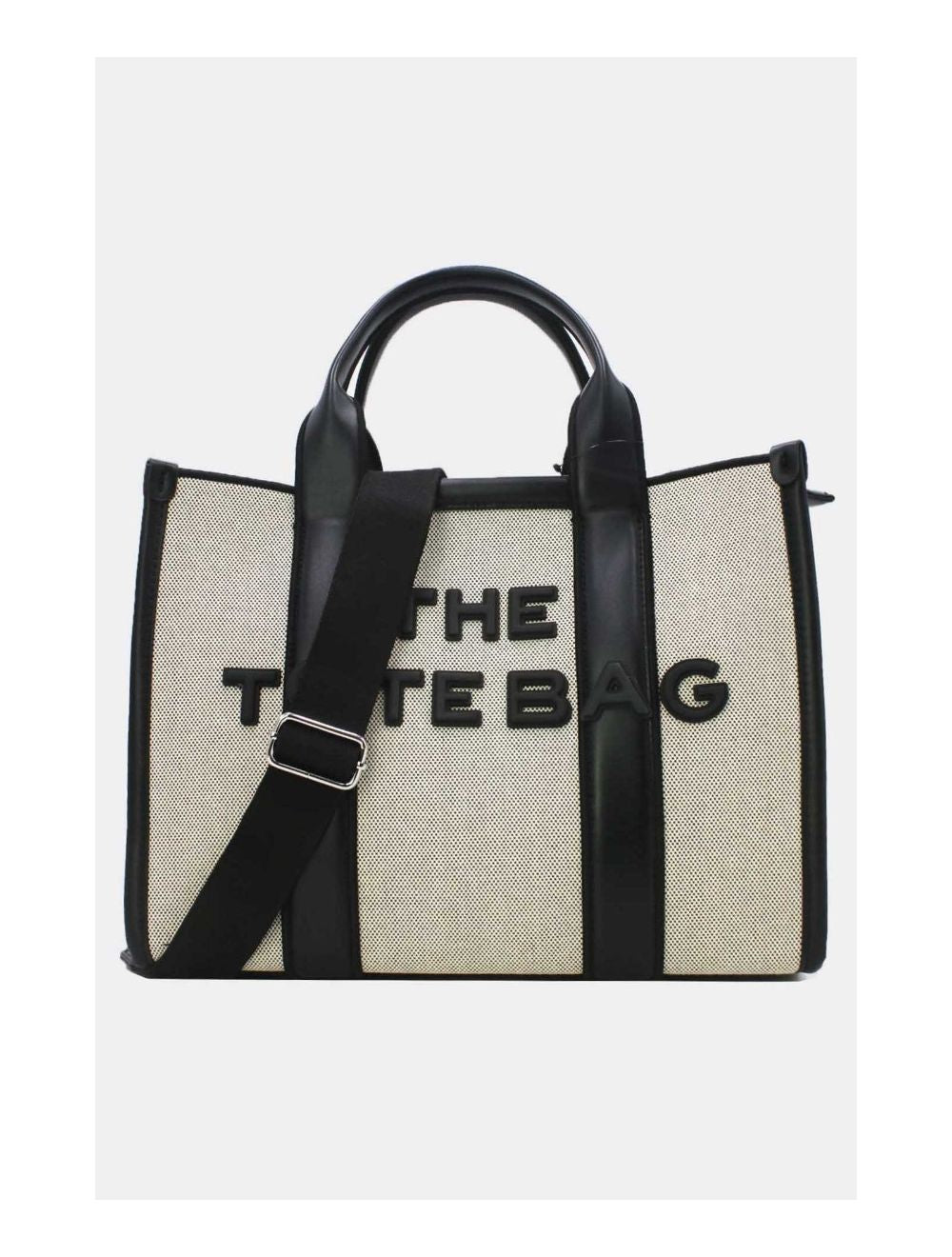 Tote Bag Elena Beige/Schwarz