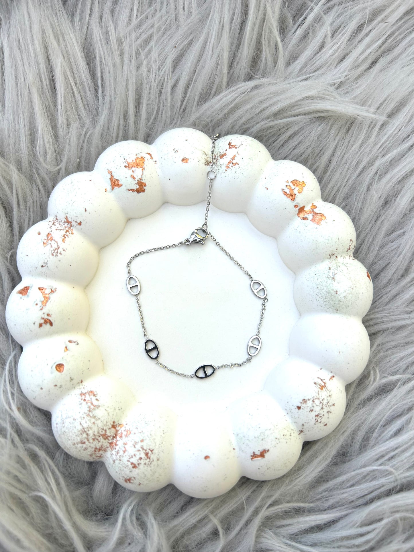 Double D Armband Silber