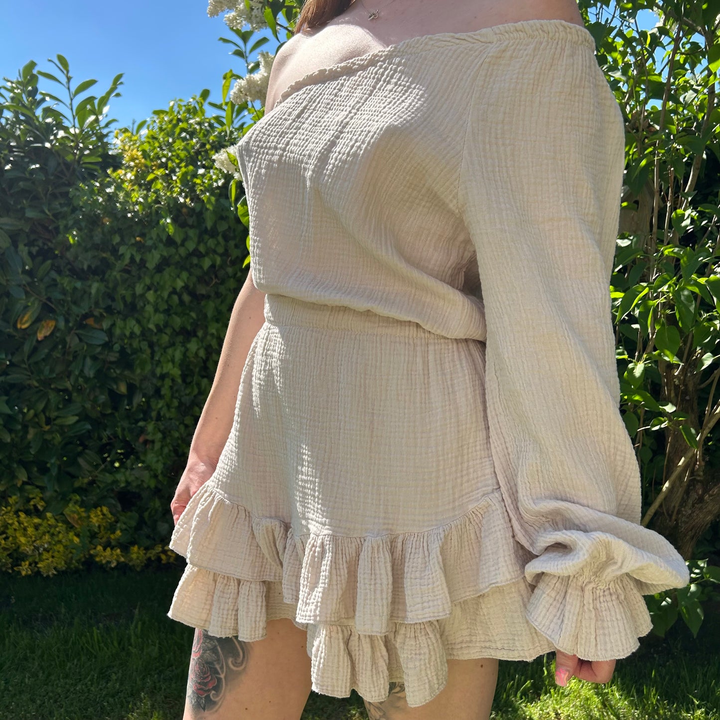 Oneshoulder Nature Pur Jumpsuit