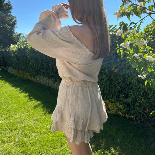 Oneshoulder Nature Pur Jumpsuit