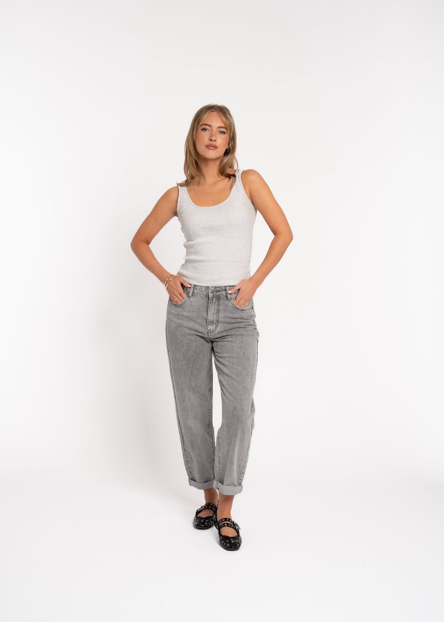 Stone Mom Jeans