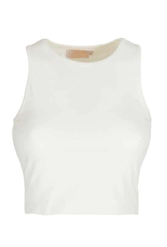 Basic Crop Top weiß