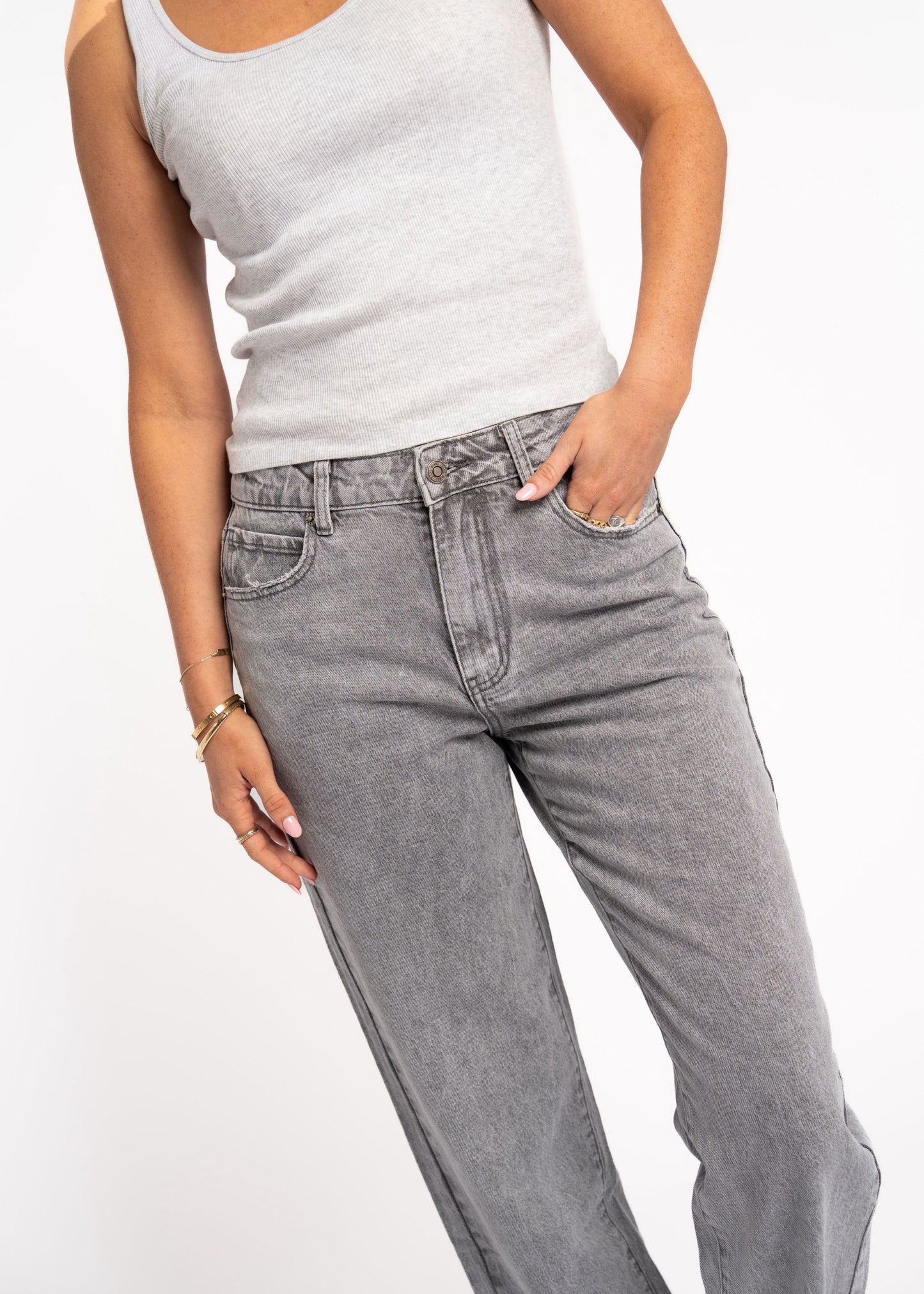 Stone Mom Jeans