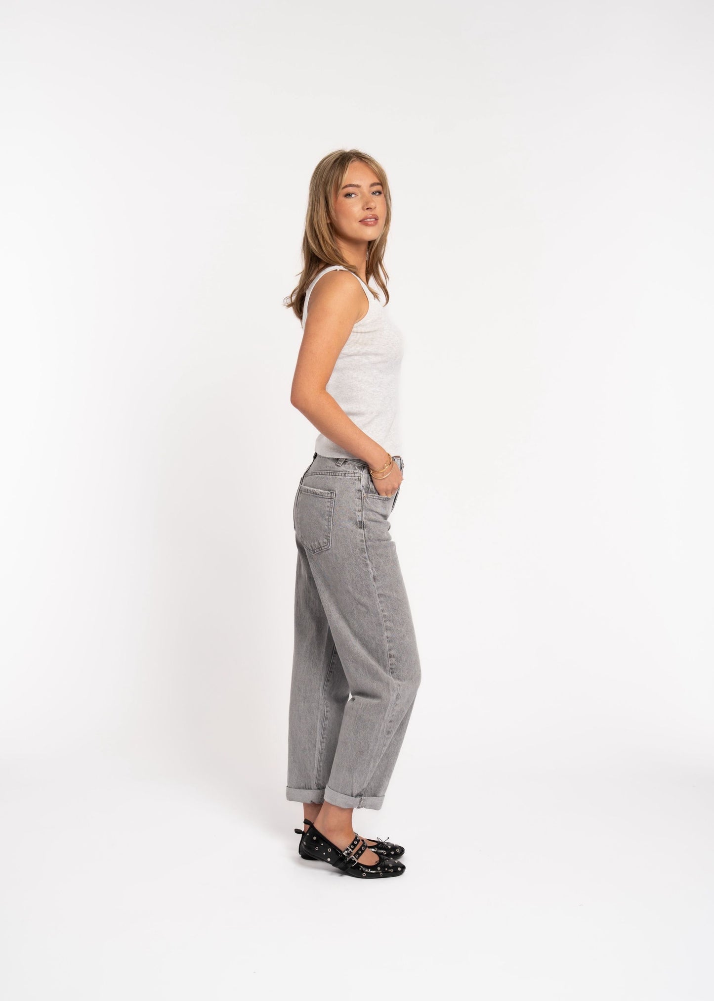 Stone Mom Jeans