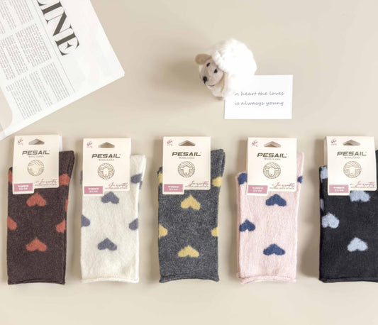 Wollsocken Herz