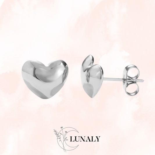 Love Ohrringe 10mm | Silber