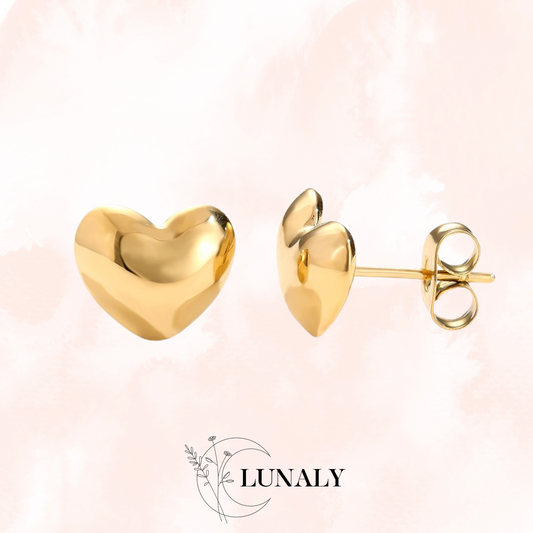 Love Ohrringe 10mm | Gold