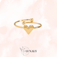 Love Ring verstellbar | Gold