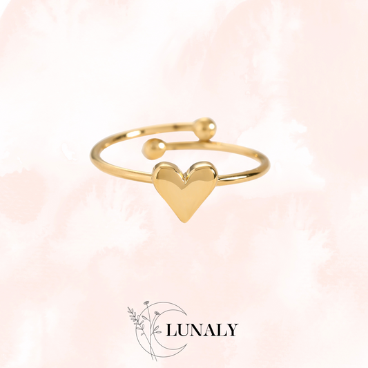 Love Ring verstellbar | Gold