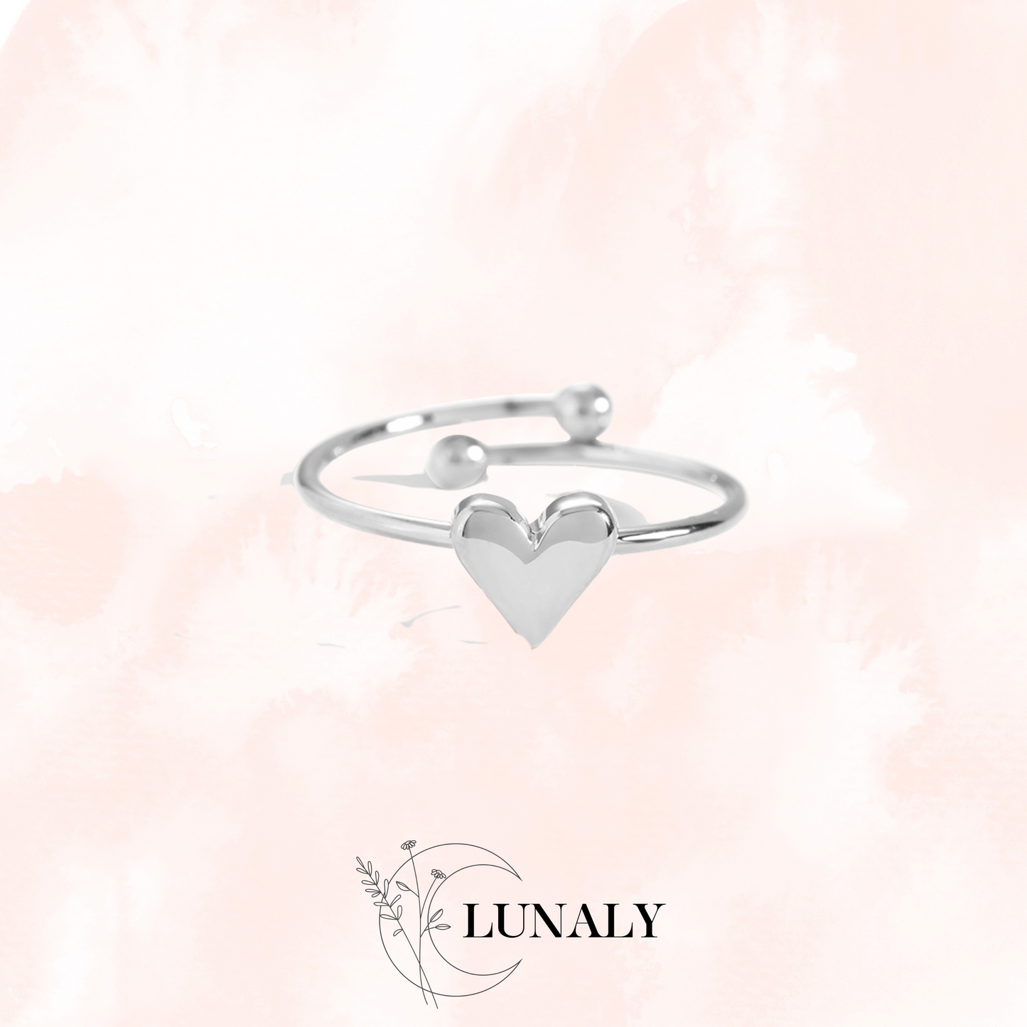Love Ring verstellbar | Silber