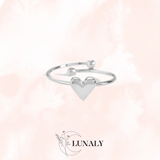 Love Ring verstellbar | Silber