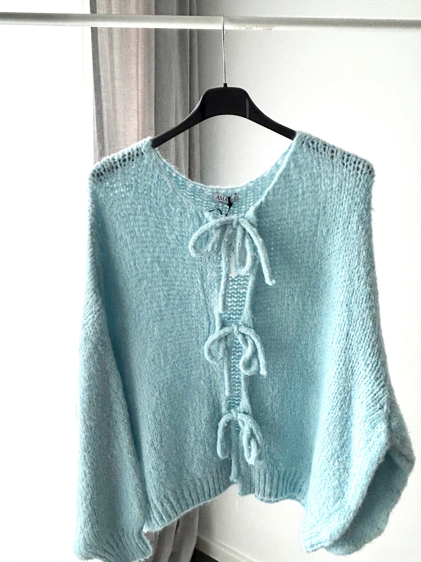 Schleifi Strickjacke Babyblau 🎀