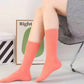 Orange Wave Socken