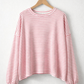 Small Stripes Sweatshirt pink x weiß