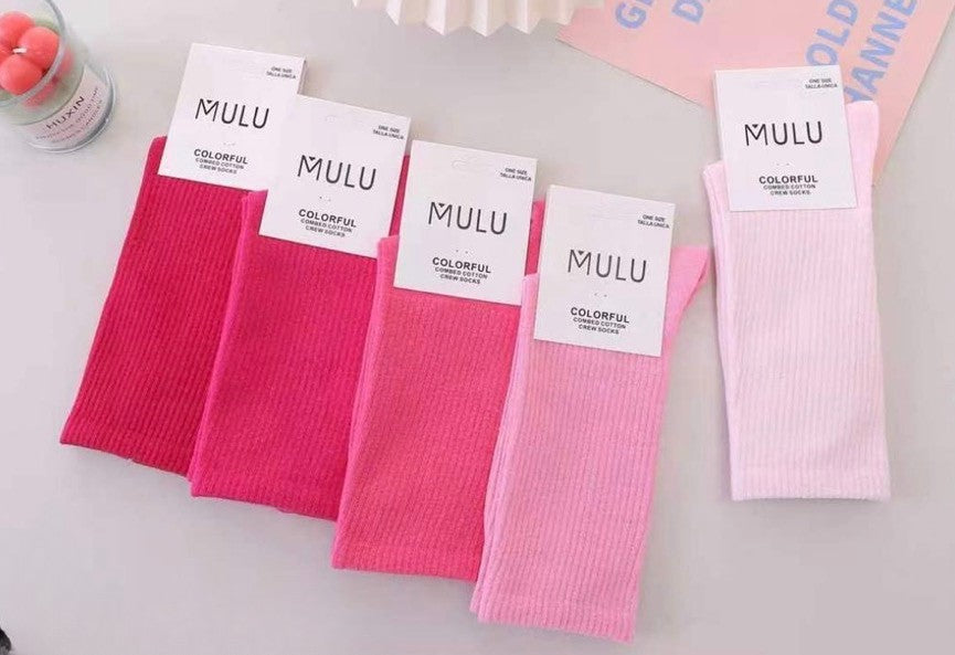 Pink Wave Socken