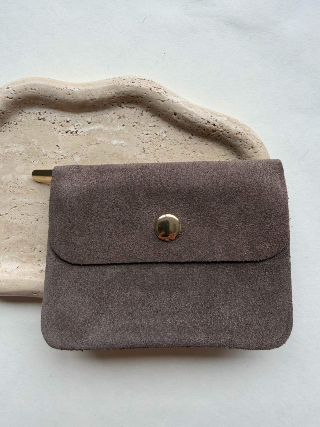 Mini Wildleder Portmonee