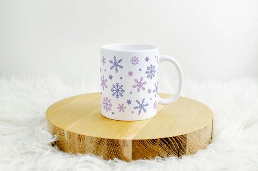 Lilac Snowflake Tasse