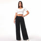 High-Waist Jeans schwarz