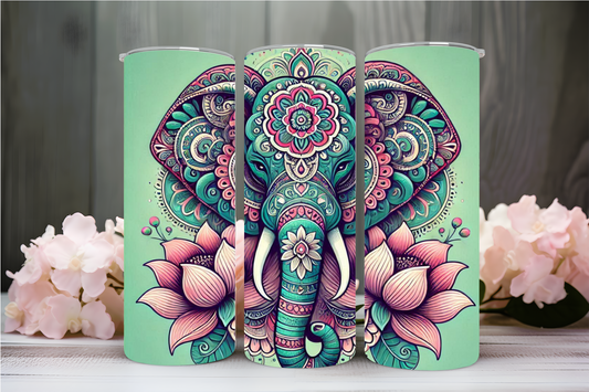 Mandala Elephant 2 Thermobecher