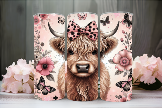 Rose Highlandcow Thermobecher