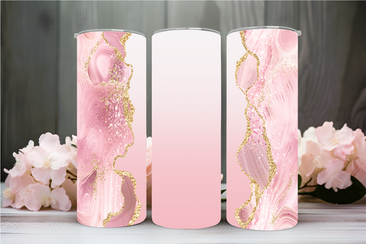 Pink Marble Thermobecher
