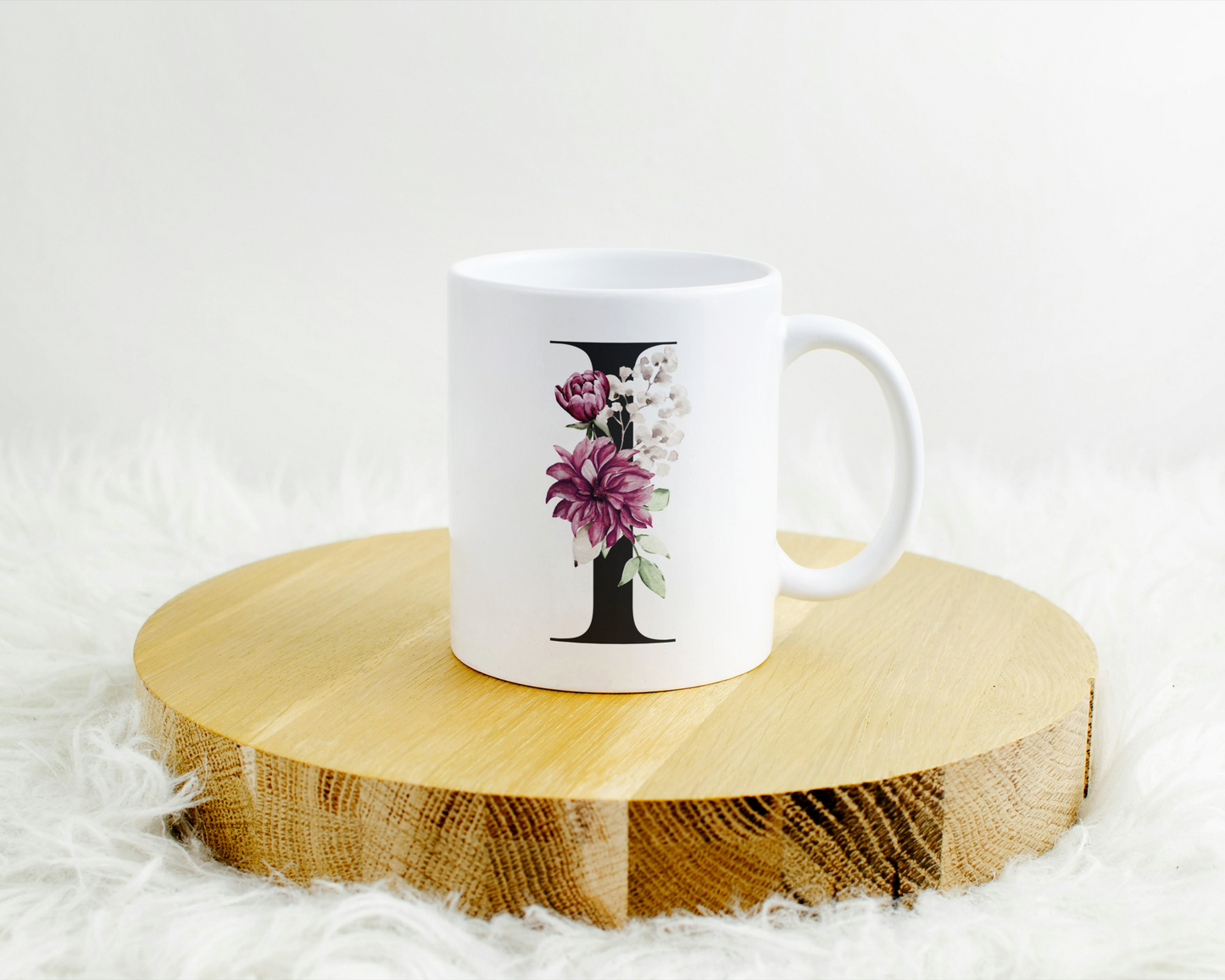 Flower Letter Tasse