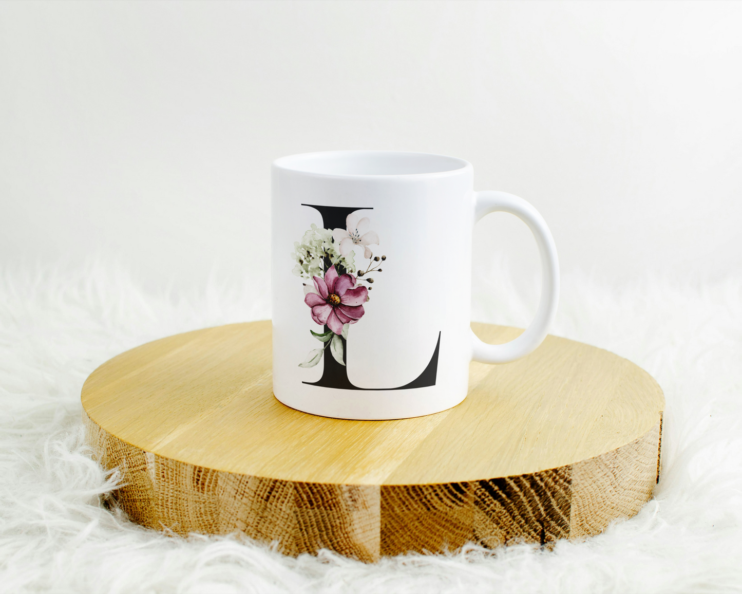 Flower Letter Tasse