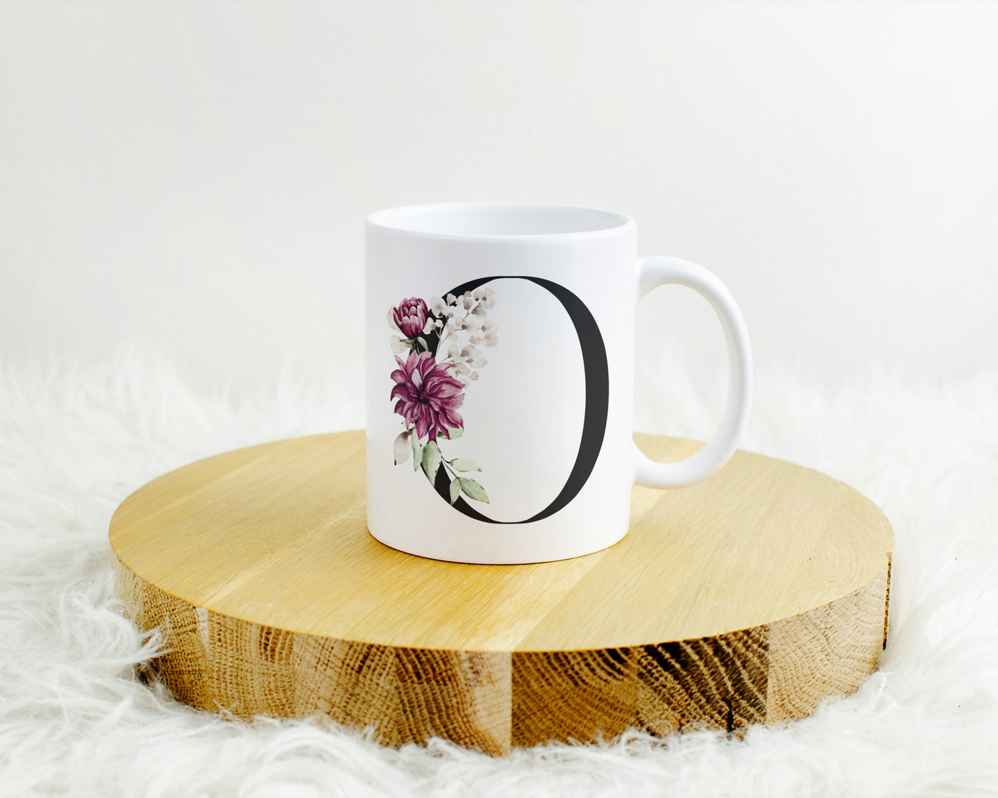 Flower Letter Tasse