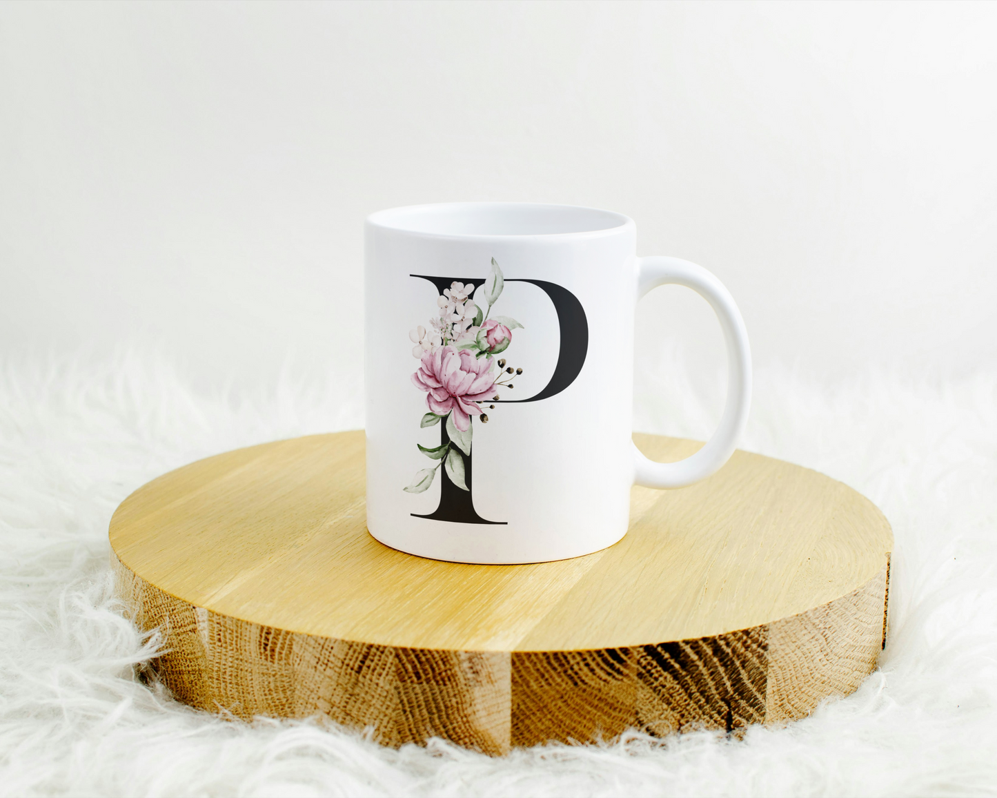 Flower Letter Tasse