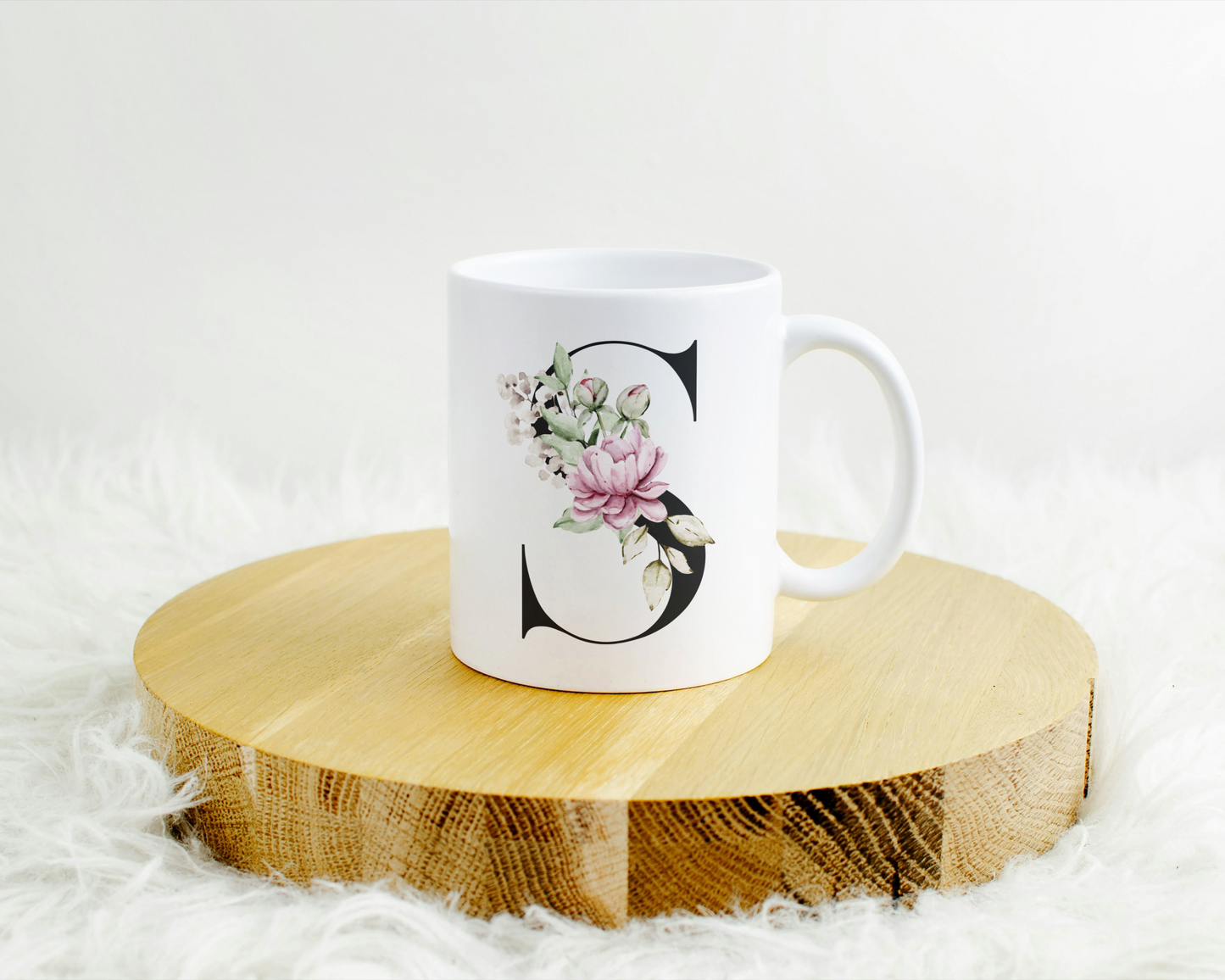 Flower Letter Tasse
