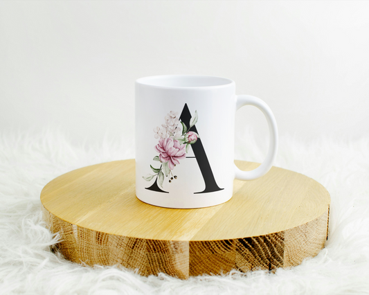 Flower Letter Tasse