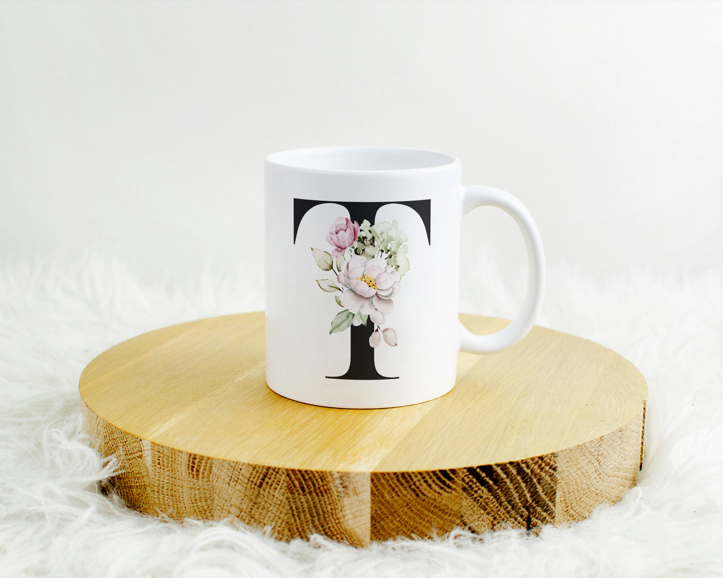 Flower Letter Tasse