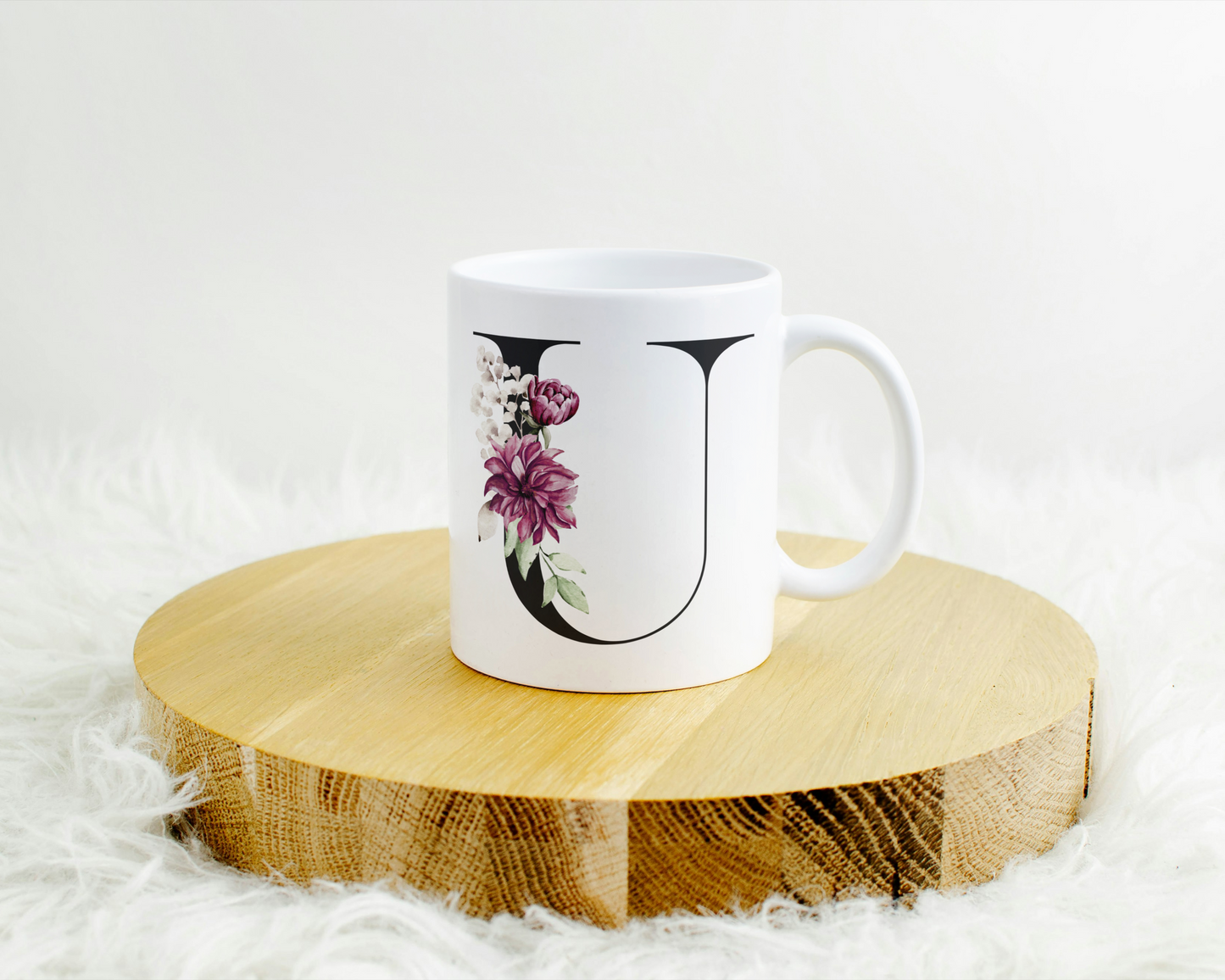 Flower Letter Tasse