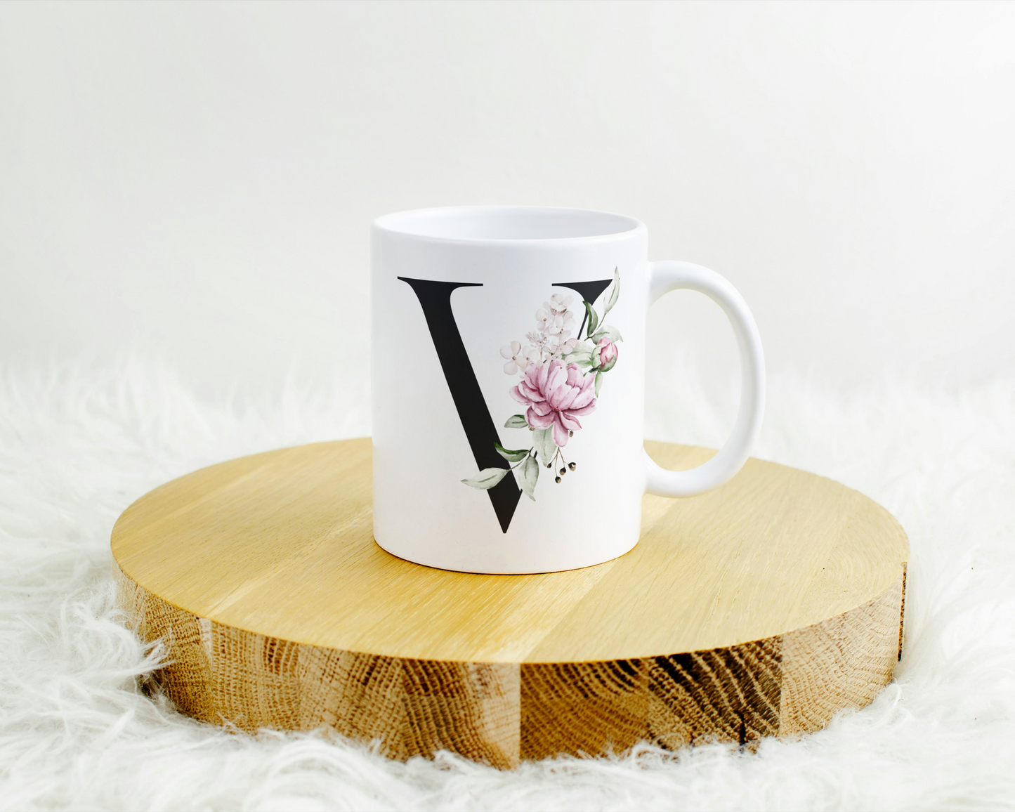 Flower Letter Tasse
