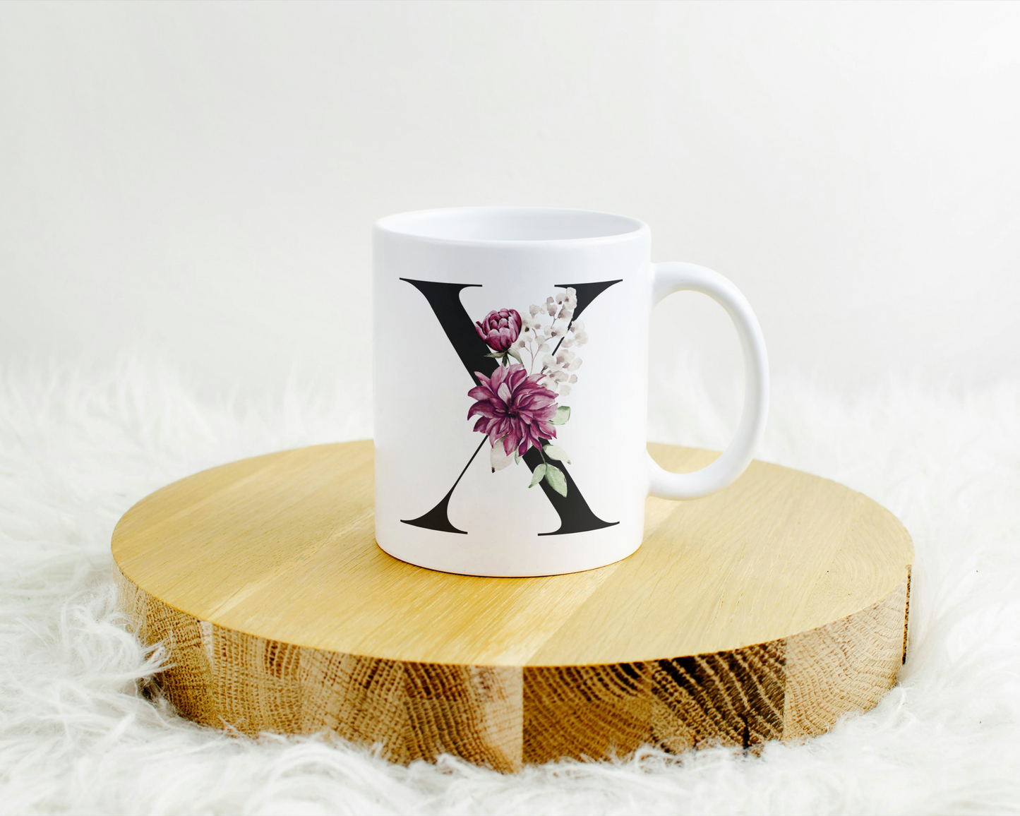 Flower Letter Tasse