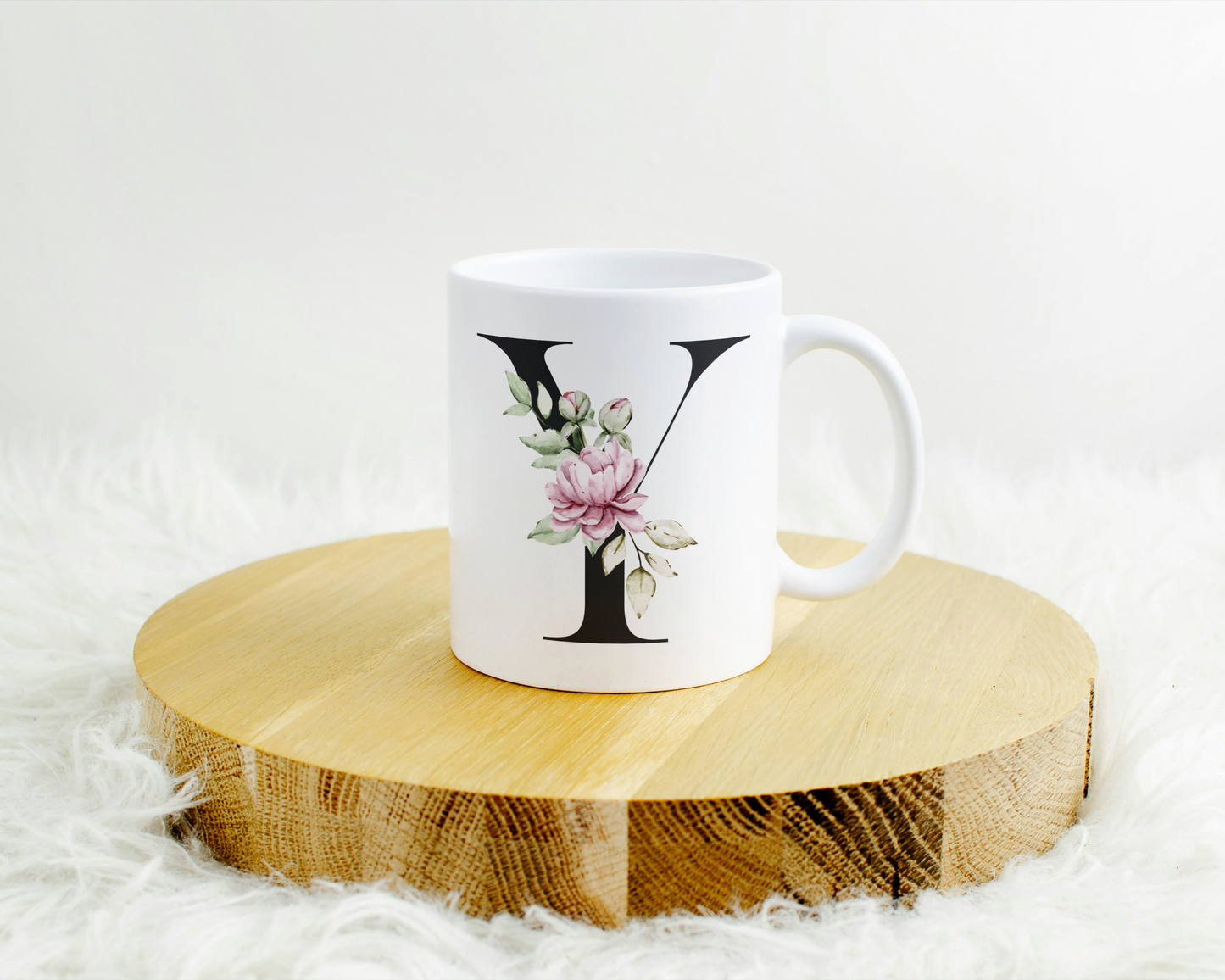 Flower Letter Tasse