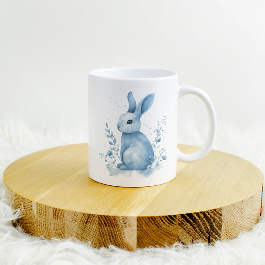 Vintage Blue Bunny Tasse